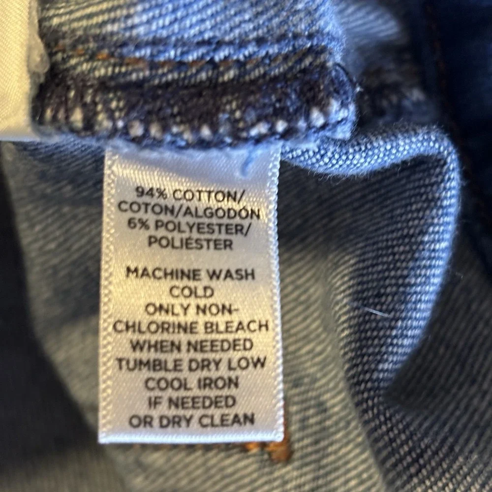 Ann Taylor LOFT Denim Skirt Women 0 Blue 100% Preppy Back Pockets Casual Western